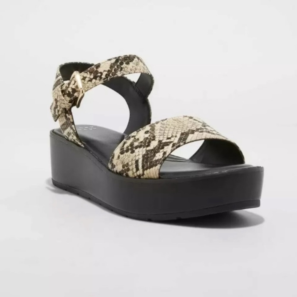 A New Day Snakeskin Platform Sandal
